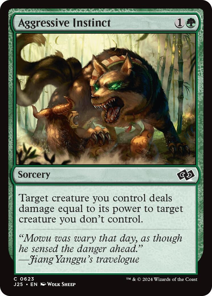 Image for Aggressive Instinct (623) (J25) - Magic: The Gathering