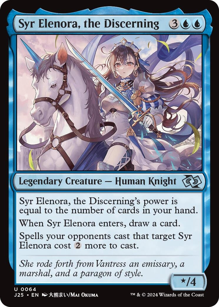 Image for Syr Elenora, the Discerning (Anime) (64) (J25) - Magic: The Gathering