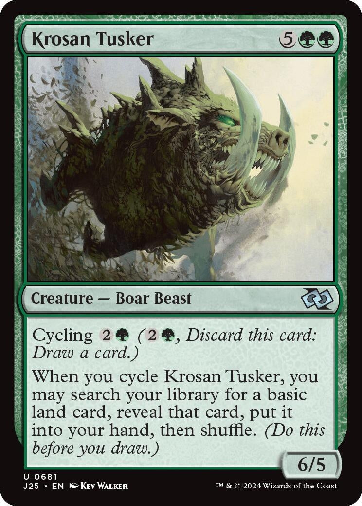 Image for Krosan Tusker (681) - Magic: The Gathering