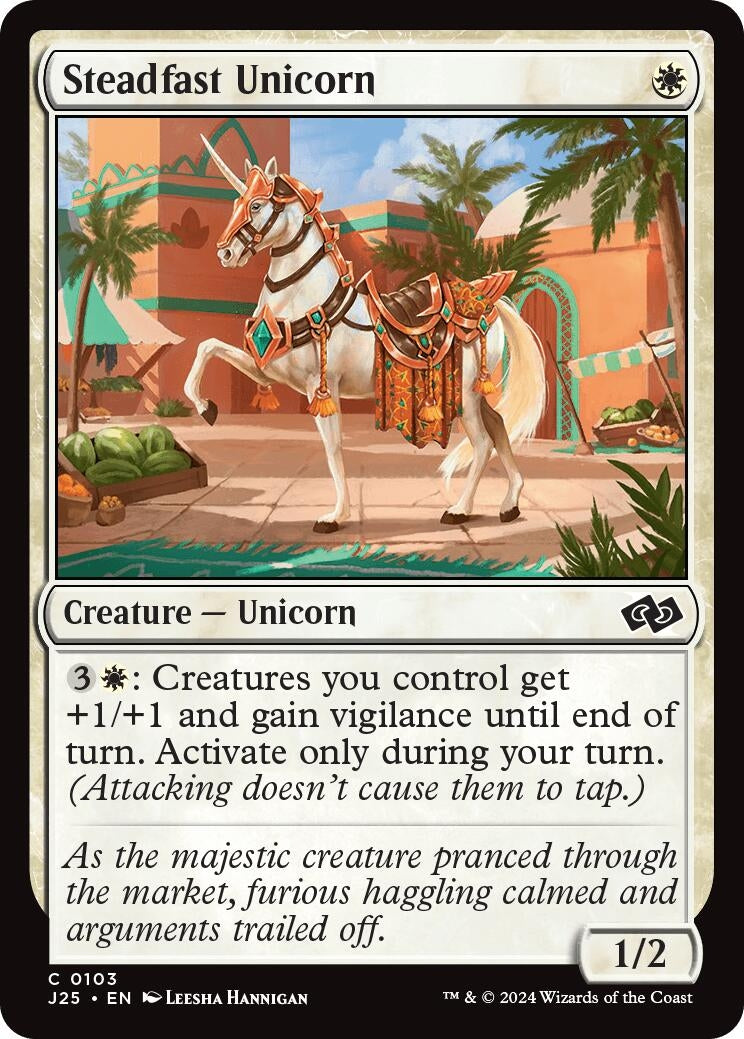 Image for Steadfast Unicorn (103) - Magic: The Gathering