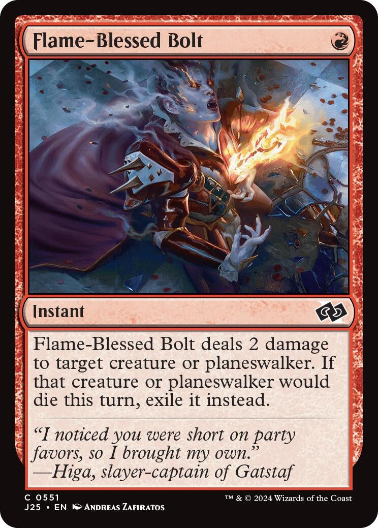 Image for Flame-Blessed Bolt (551) - Magic: The Gathering