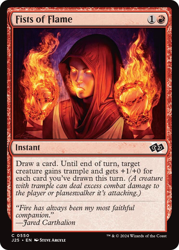 Image for Fists of Flame (550) - Magic: The Gathering