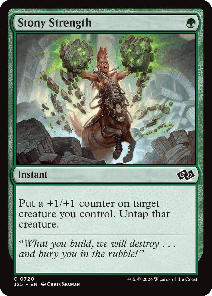 Image for Stony Strength (720) (J25) - Magic: The Gathering