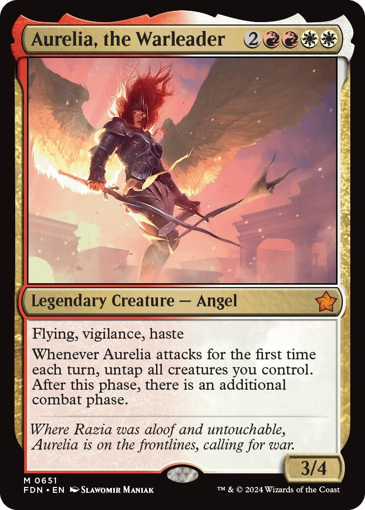 Image for Aurelia, the Warleader (651) - Magic: The Gathering