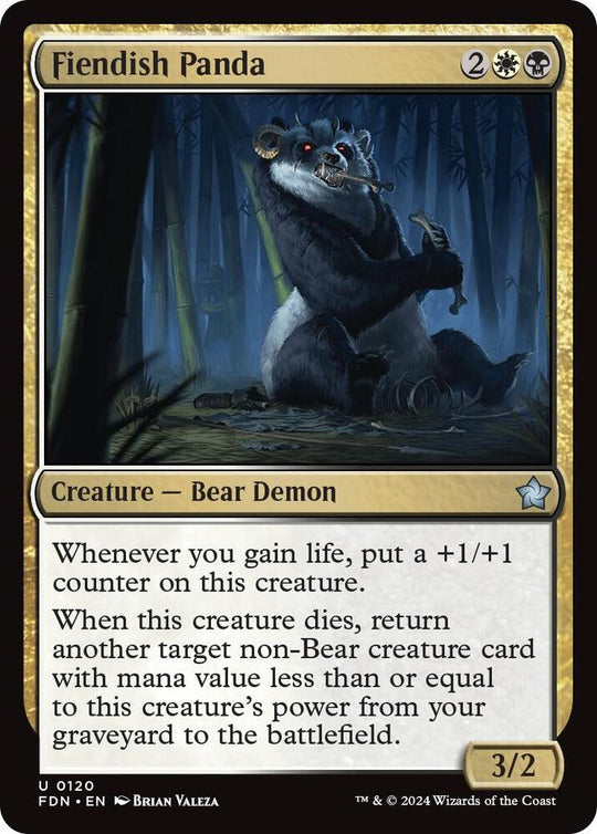 Image for Fiendish Panda (120) - Magic: The Gathering