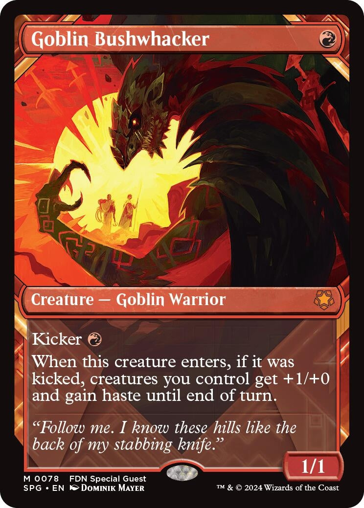 Image for Goblin Bushwhacker (Showcase) (78) - Magic: The Gathering