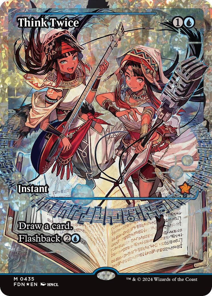 Image for Think Twice (Showcase) (Fracture Foil) (435) - Magic: The Gathering