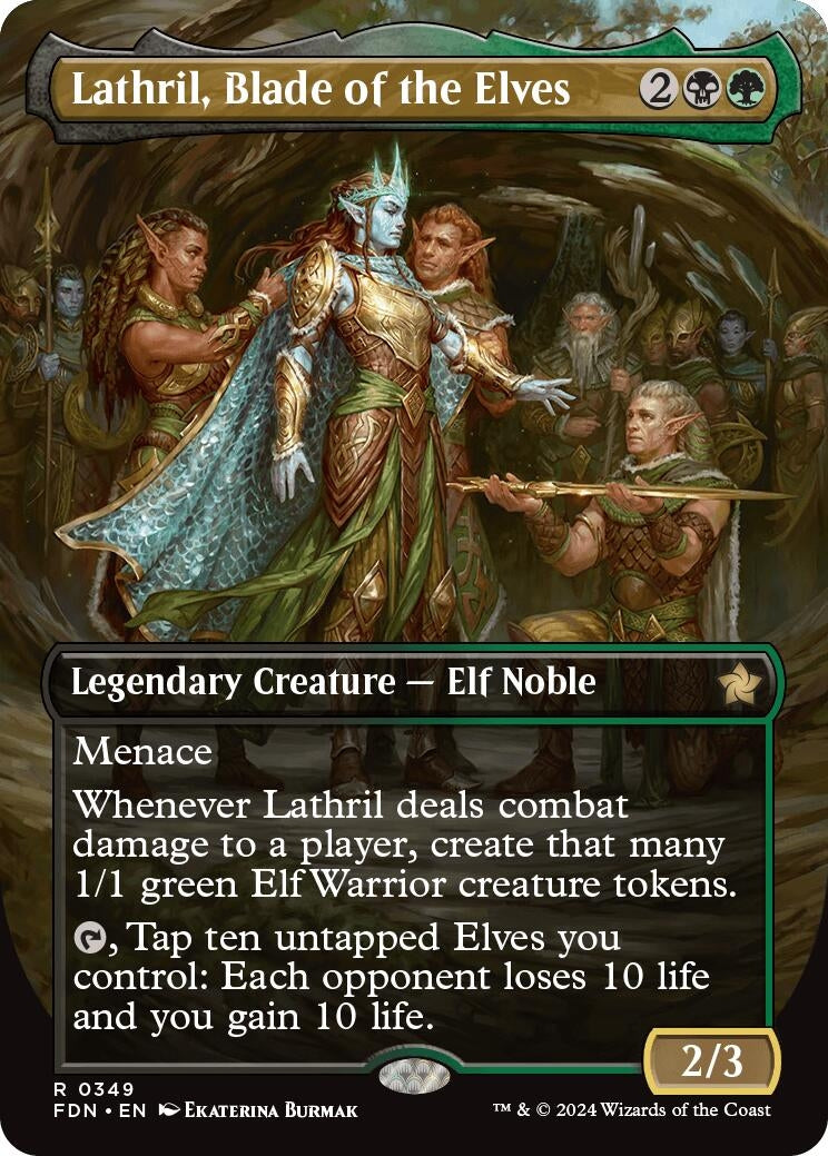 Image for Lathril, Blade of the Elves (Borderless) (349) - Magic: The Gathering