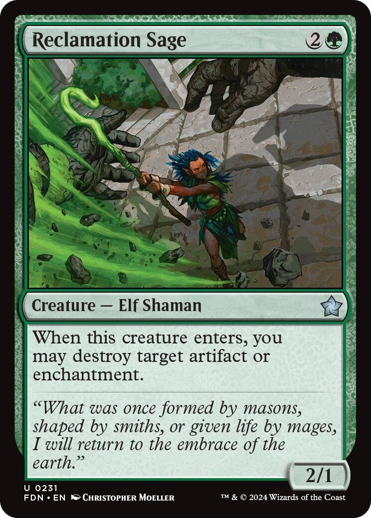 Image for Reclamation Sage (231) - Magic: The Gathering