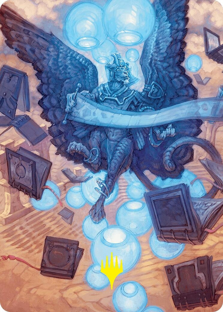 Image for Sphinx of Forgotten Lore Art Card (33/54) (Gold-Stamped Signature) (33) (ASFDN) - Magic: The Gathering