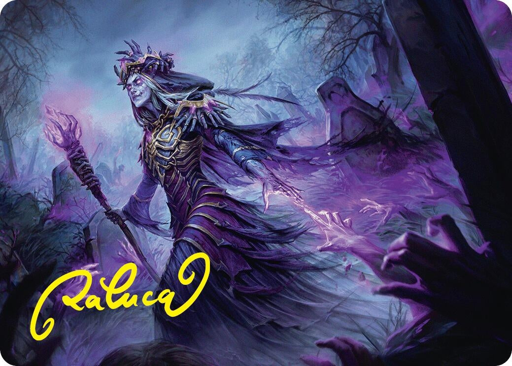 Image for Zul Ashur, Lich Lord Art Card (10/54) (Gold-Stamped Signature) (10) (ASFDN) - Magic: The Gathering