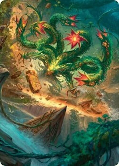 Image for Mossborn Hydra Art Card (42/54) (42) (ASFDN) - Magic: The Gathering