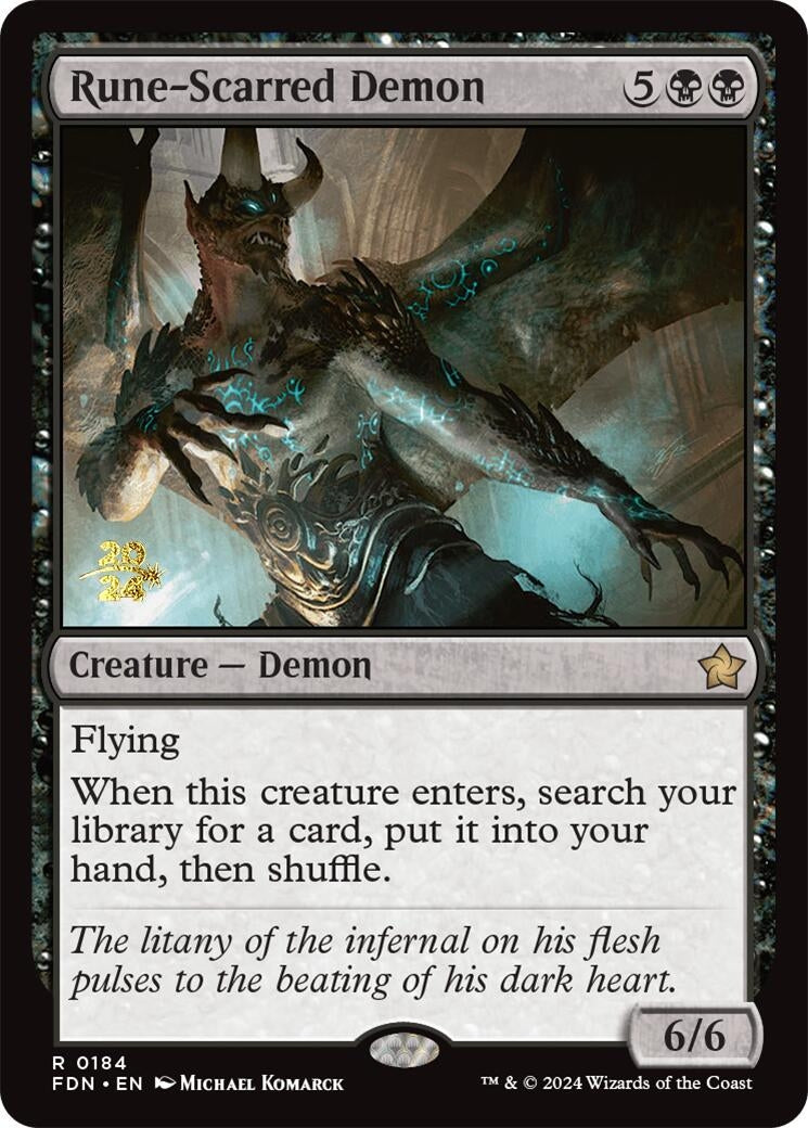 Image for Rune-Scarred Demon (184) - Magic: The Gathering