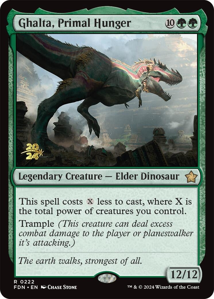 Image for Ghalta, Primal Hunger (FDN) (222) - Magic: The Gathering