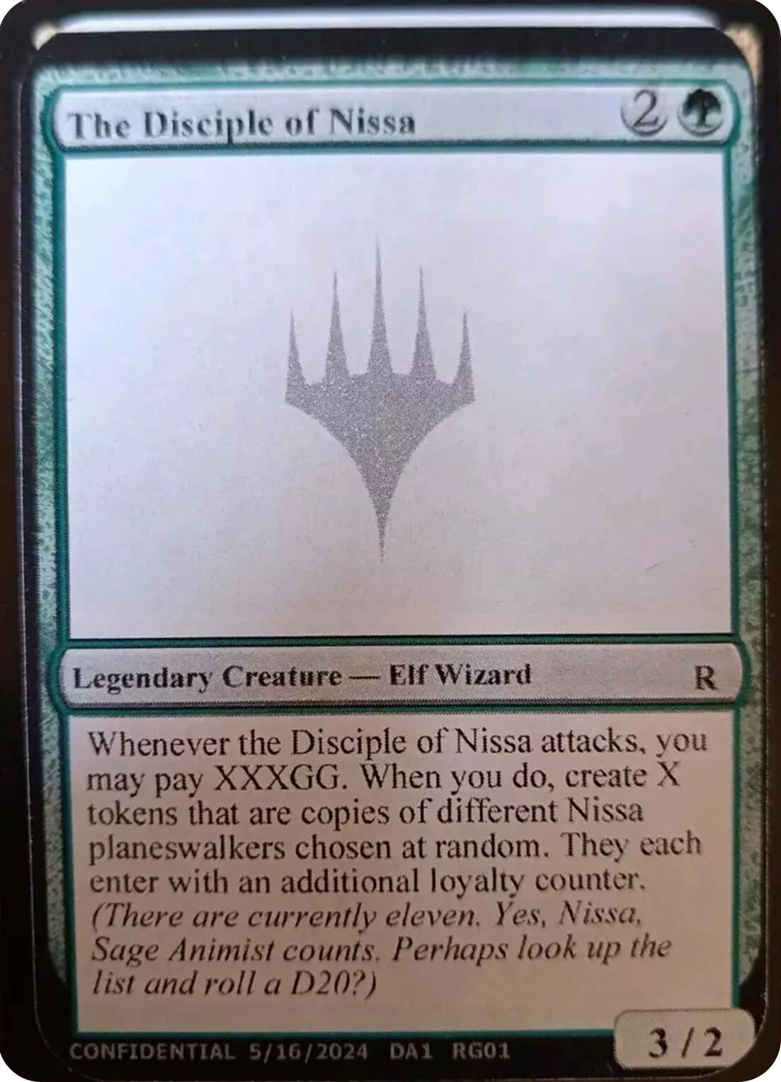 Image for The Disciple of Nissa - Magic: The Gathering