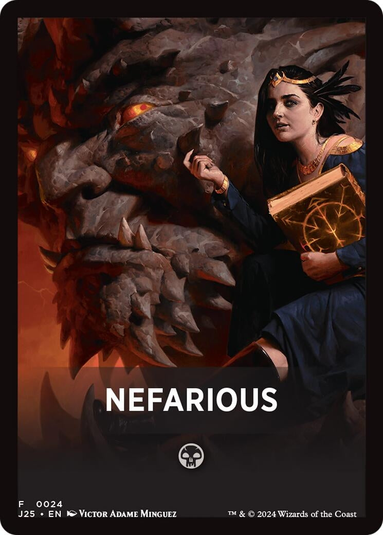 Image for Nefarious Theme Card (24) - Magic: The Gathering