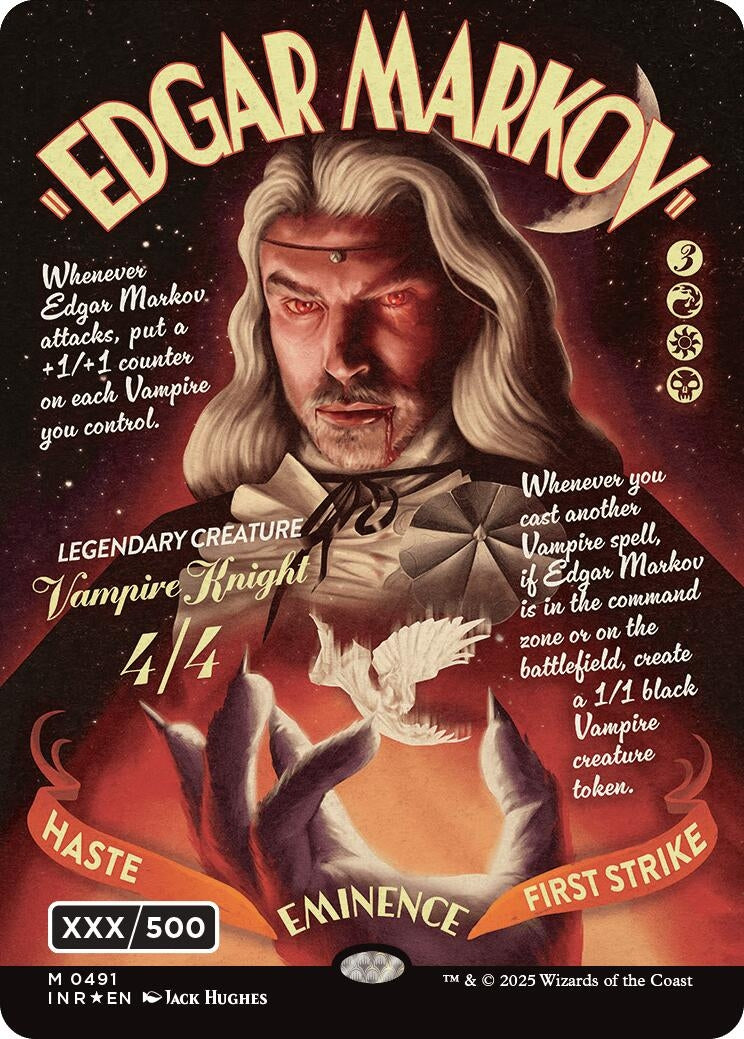 Image for Edgar Markov (Showcase) (Serial Numbered) (Double Rainbow Foil) (491) - Magic: The Gathering