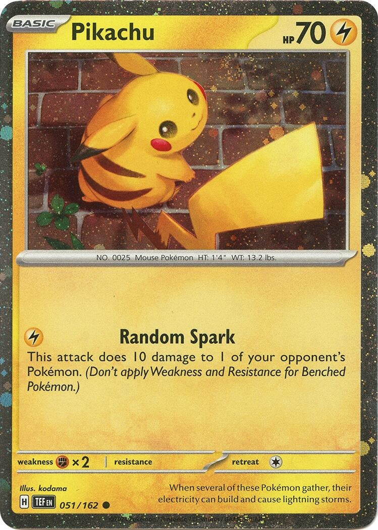Image for Pikachu - 051/162 (Cosmos Holo) (051/162) (MCAP) - Pokemon