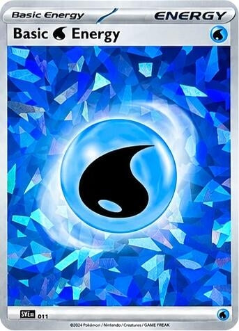 Image for Basic Water Energy (Cracked Ice Holo) (011) (SVE) - Pokemon