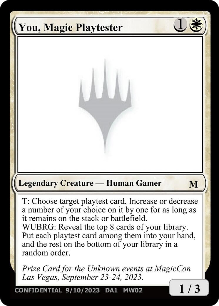 Image for You, Magic Playtester (UNK) - Magic: The Gathering