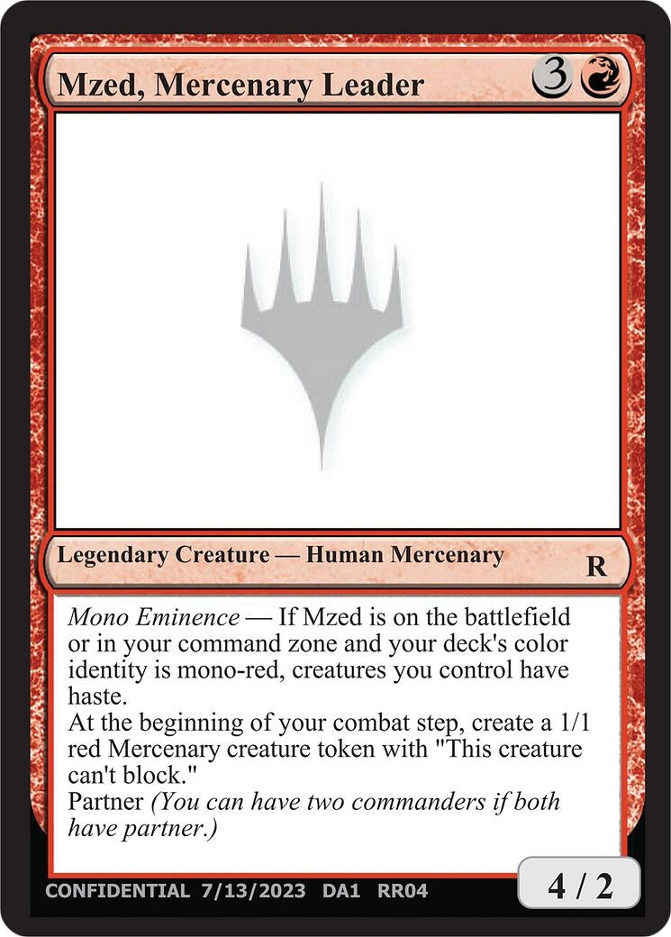 Image for Mzed, Mercenary Leader (UNK) - Magic: The Gathering
