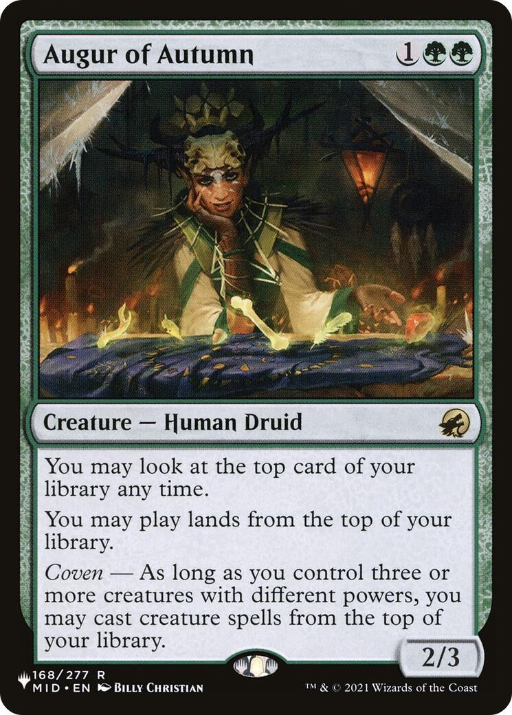 Image for Augur of Autumn (168/277) (LIST) - Magic: The Gathering