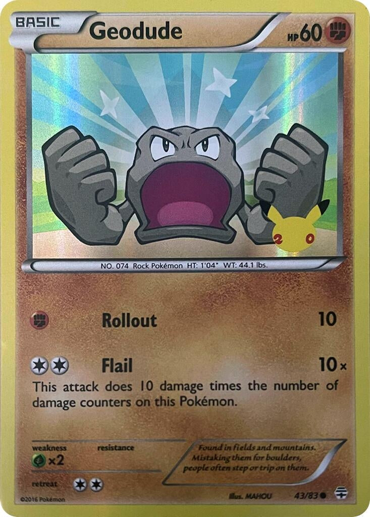 Image for Geodude (Stamped) (043/083) (GEN) - Pokemon