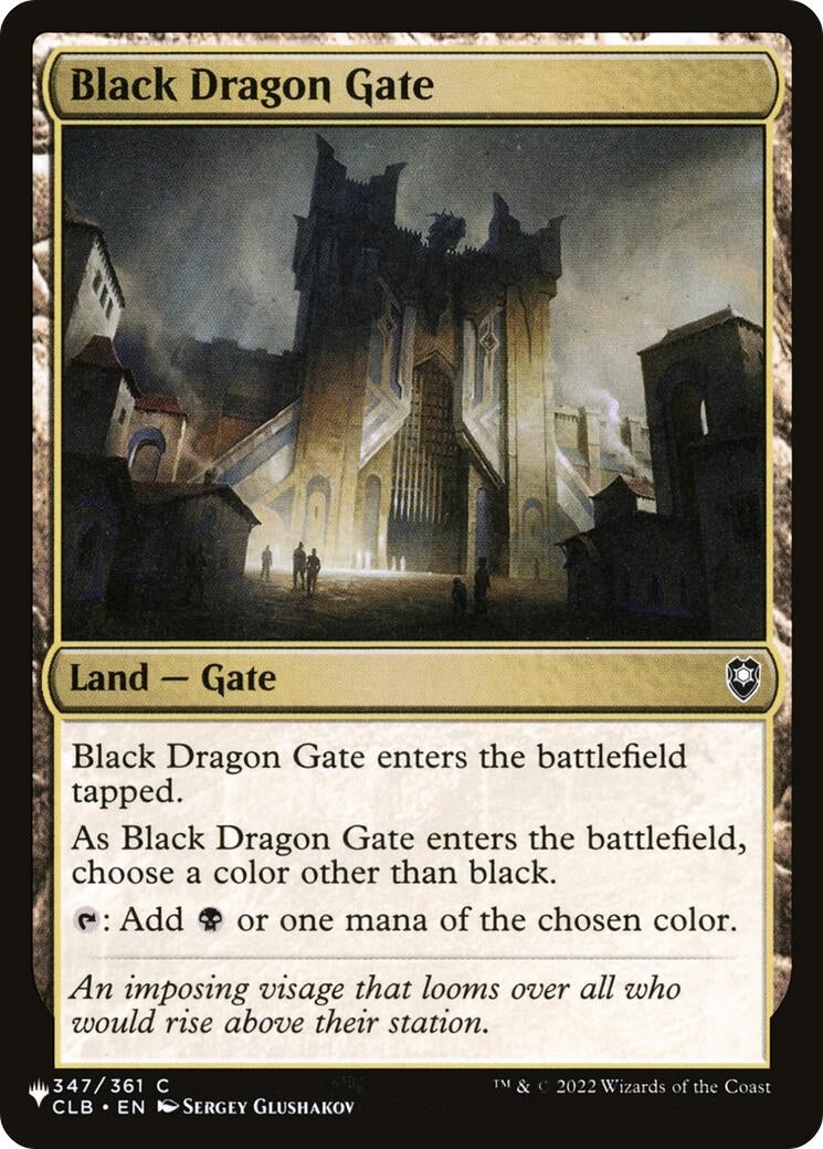 Image for Black Dragon Gate (347/361) - Magic: The Gathering