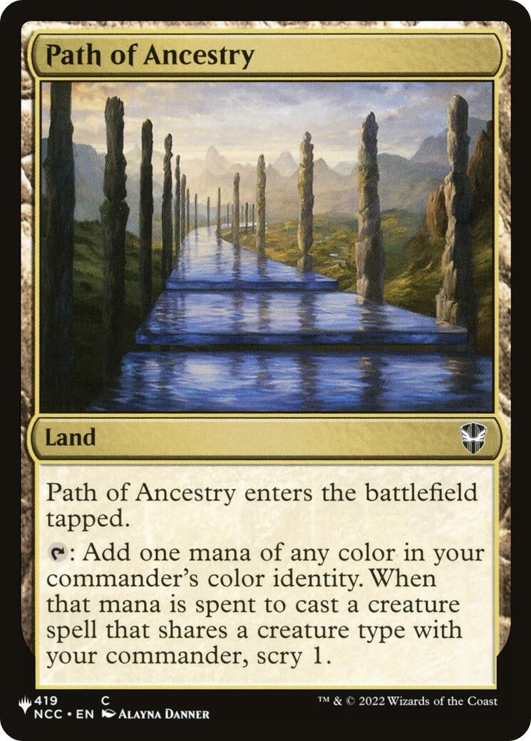Image for Path of Ancestry (NCC) (419/093) (LIST) - Magic: The Gathering