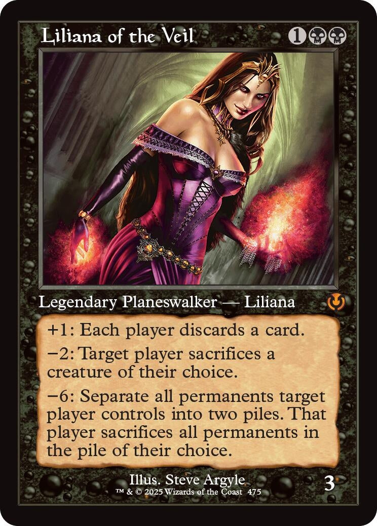 Image for Liliana of the Veil (Retro Frame) (475) - Magic: The Gathering