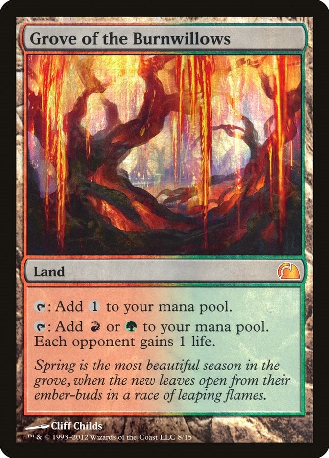 Image for Grove of the Burnwillows (8) (V12) - Magic: The Gathering