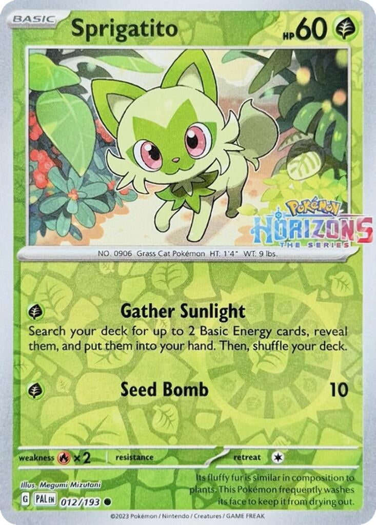 Image for Sprigatito - 012/193 (Pokemon Horizons Stamp) (012/193) (MCAP) - Pokemon