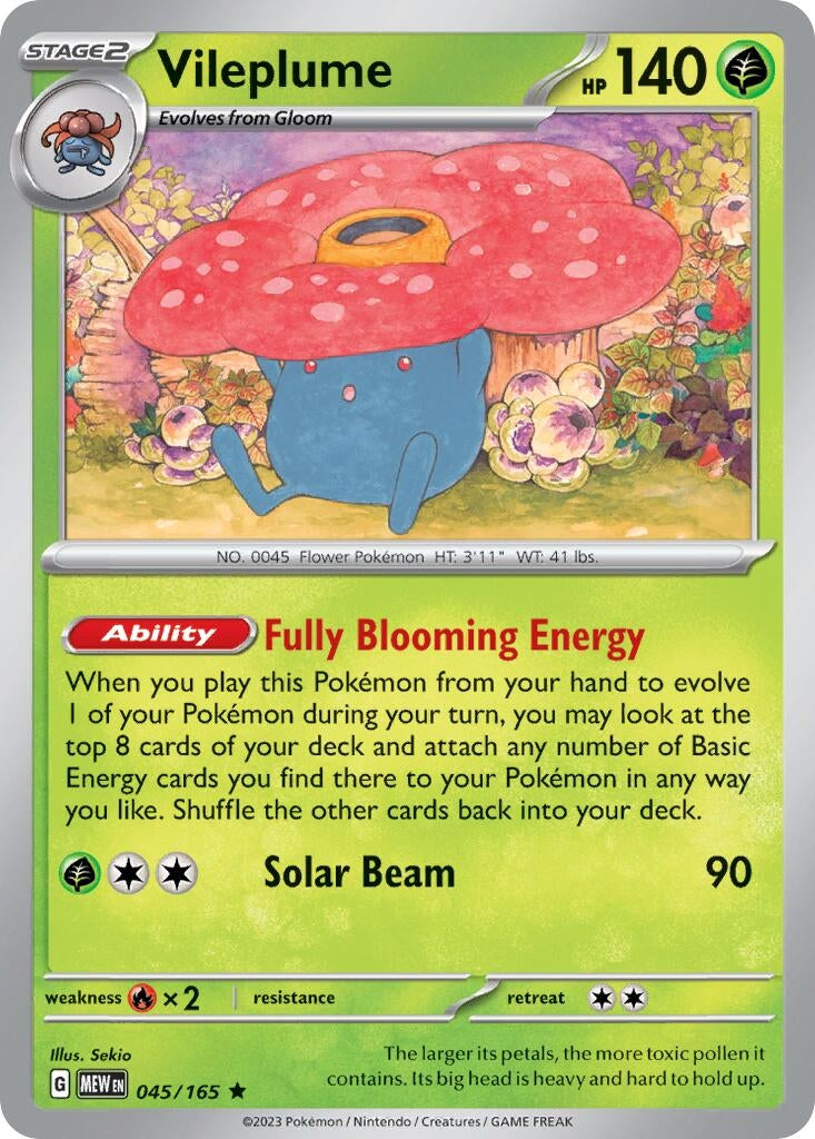 Image for Vileplume (045/165) (PR) - Pokemon