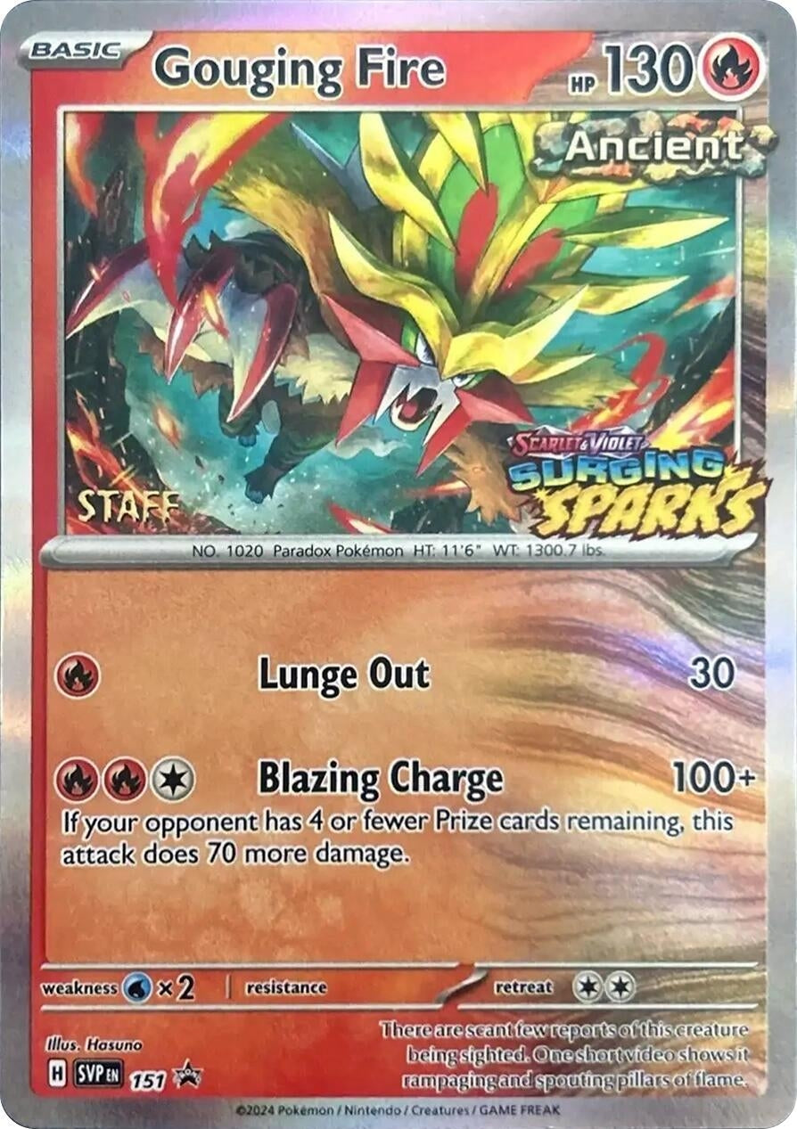 Image for Gouging Fire - 151 (Staff) (151) (SVP) - Pokemon
