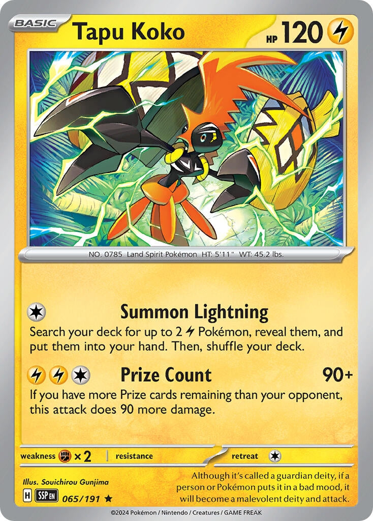 Image for Tapu Koko (065/191) (PR) - Pokemon