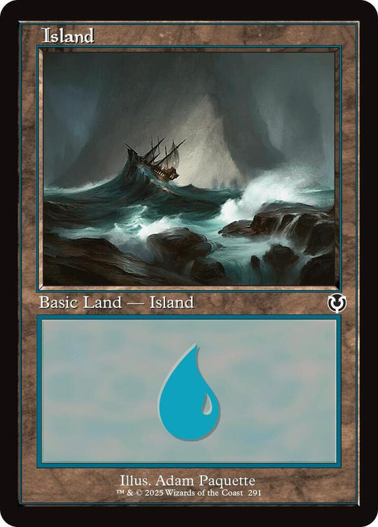 Image for Island (291) (Retro Frame) (291) - Magic: The Gathering
