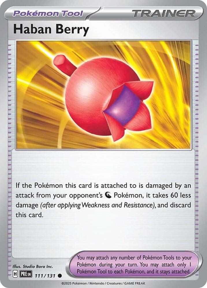Image for Haban Berry (111/131) (PRE) - Pokemon