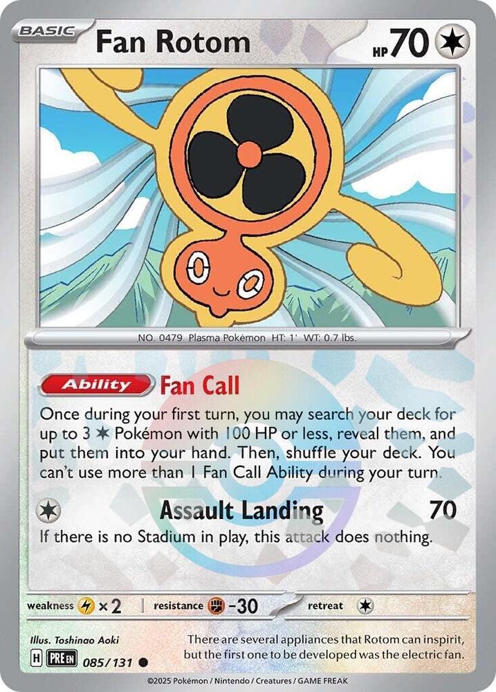 Image for Fan Rotom (Poke Ball Pattern) (085/131) (PRE) - Pokemon