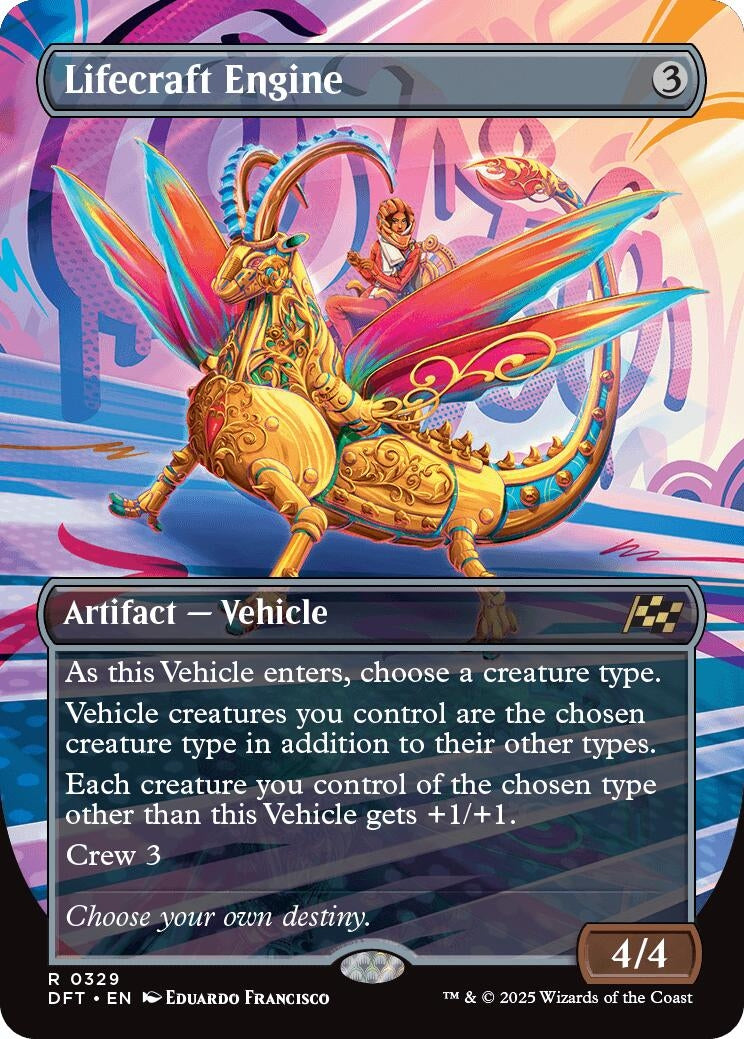 Image for Lifecraft Engine (Borderless) (329) (DFT) - Magic: The Gathering