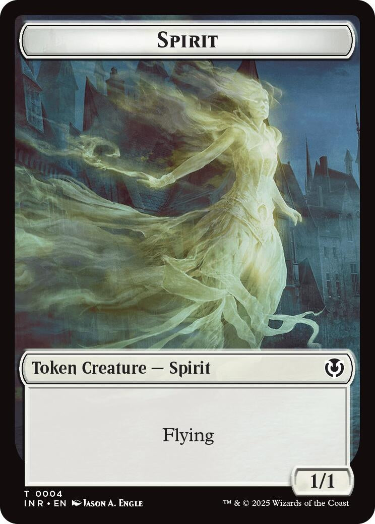 Image for Spirit // Human (0002) Double-Sided Token (2 // 4) - Magic: The Gathering
