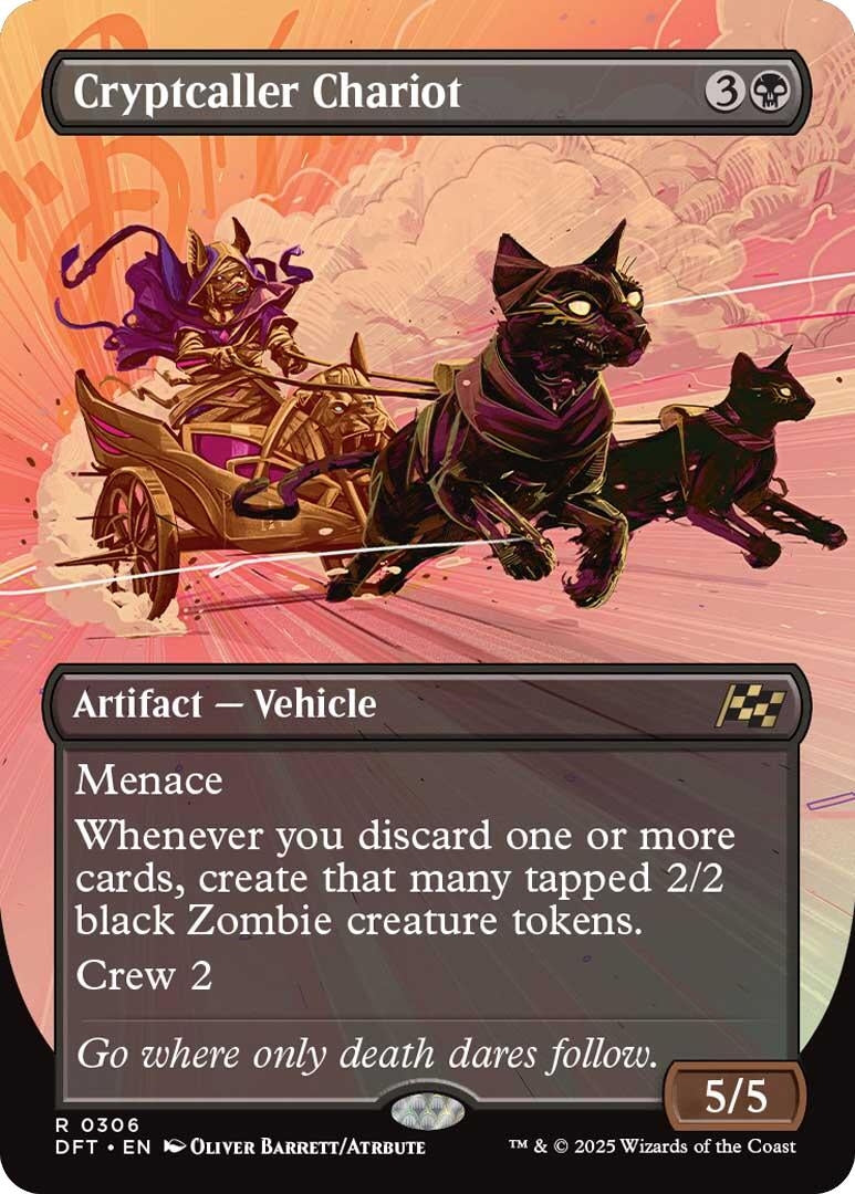 Image for Cryptcaller Chariot (Borderless) (306) - Magic: The Gathering