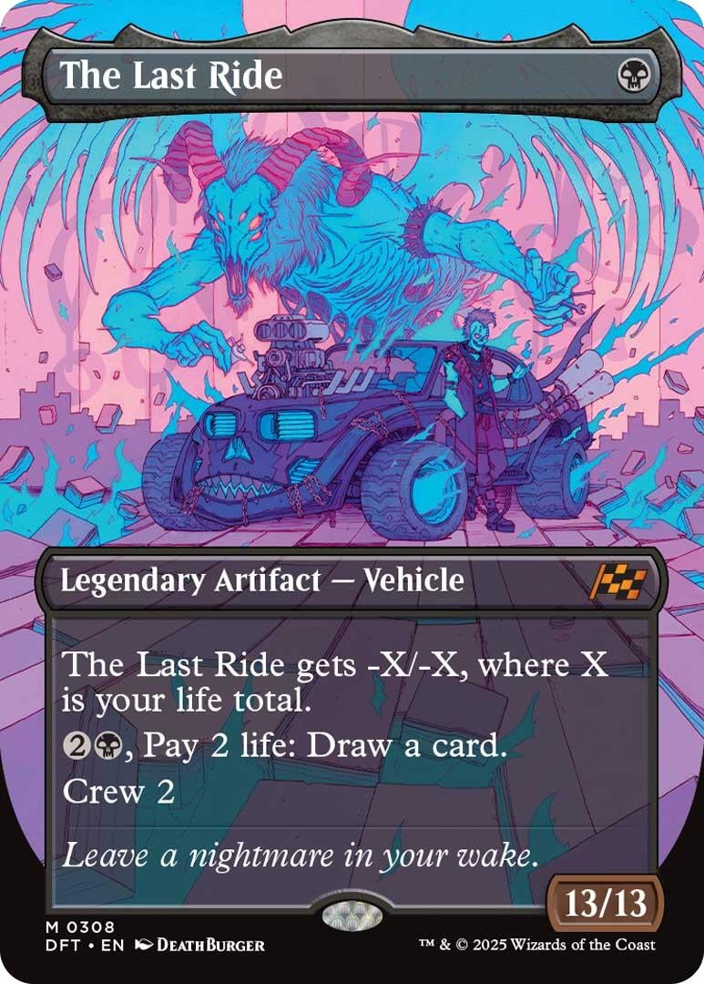 Image for The Last Ride (Borderless) (308) (DFT) - Magic: The Gathering