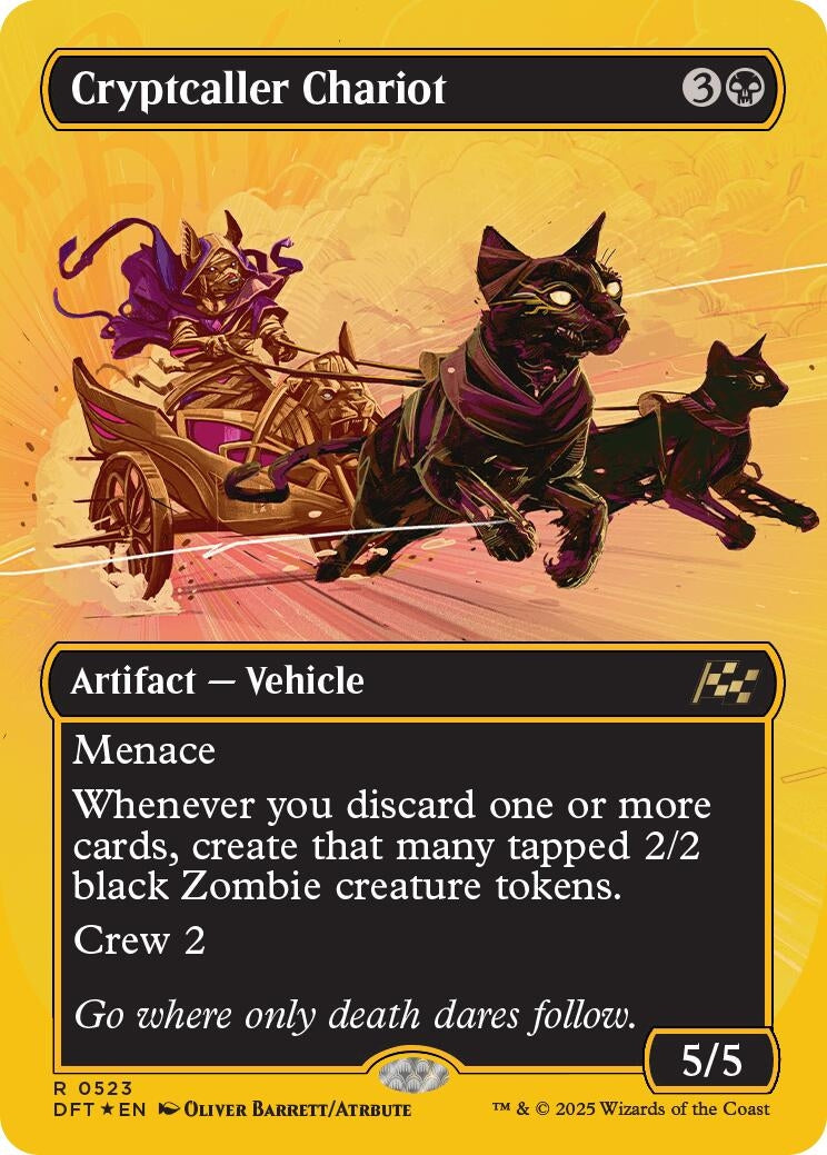 Image for Cryptcaller Chariot (Borderless) (First-Place Foil) (523) - Magic: The Gathering