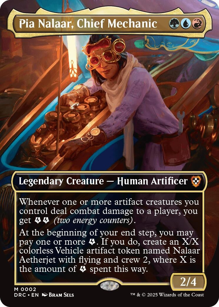 Image for Pia Nalaar, Chief Mechanic (Borderless) (2) - Magic: The Gathering