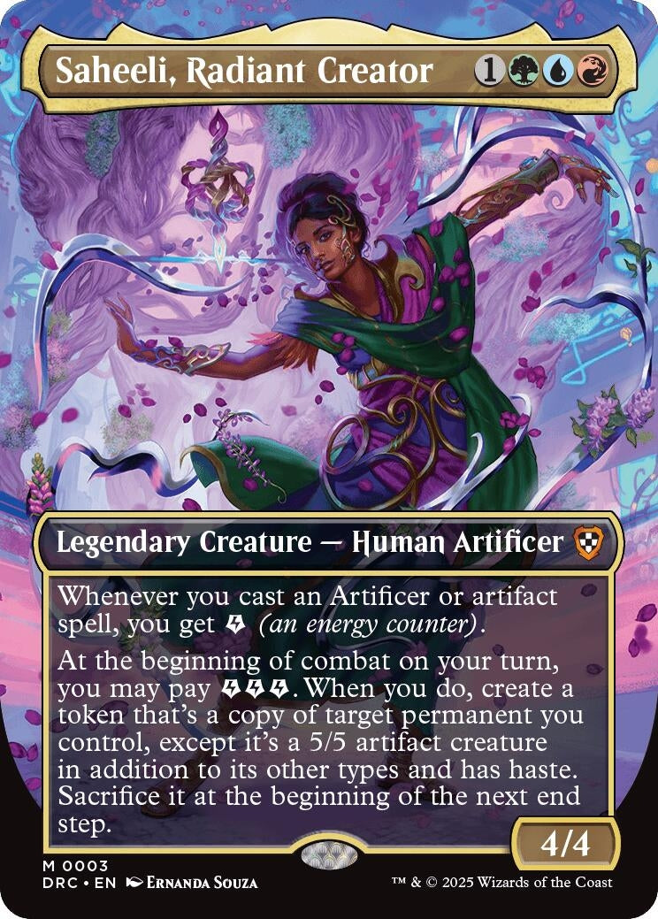 Image for Saheeli, Radiant Creator (Borderless) (3) - Magic: The Gathering