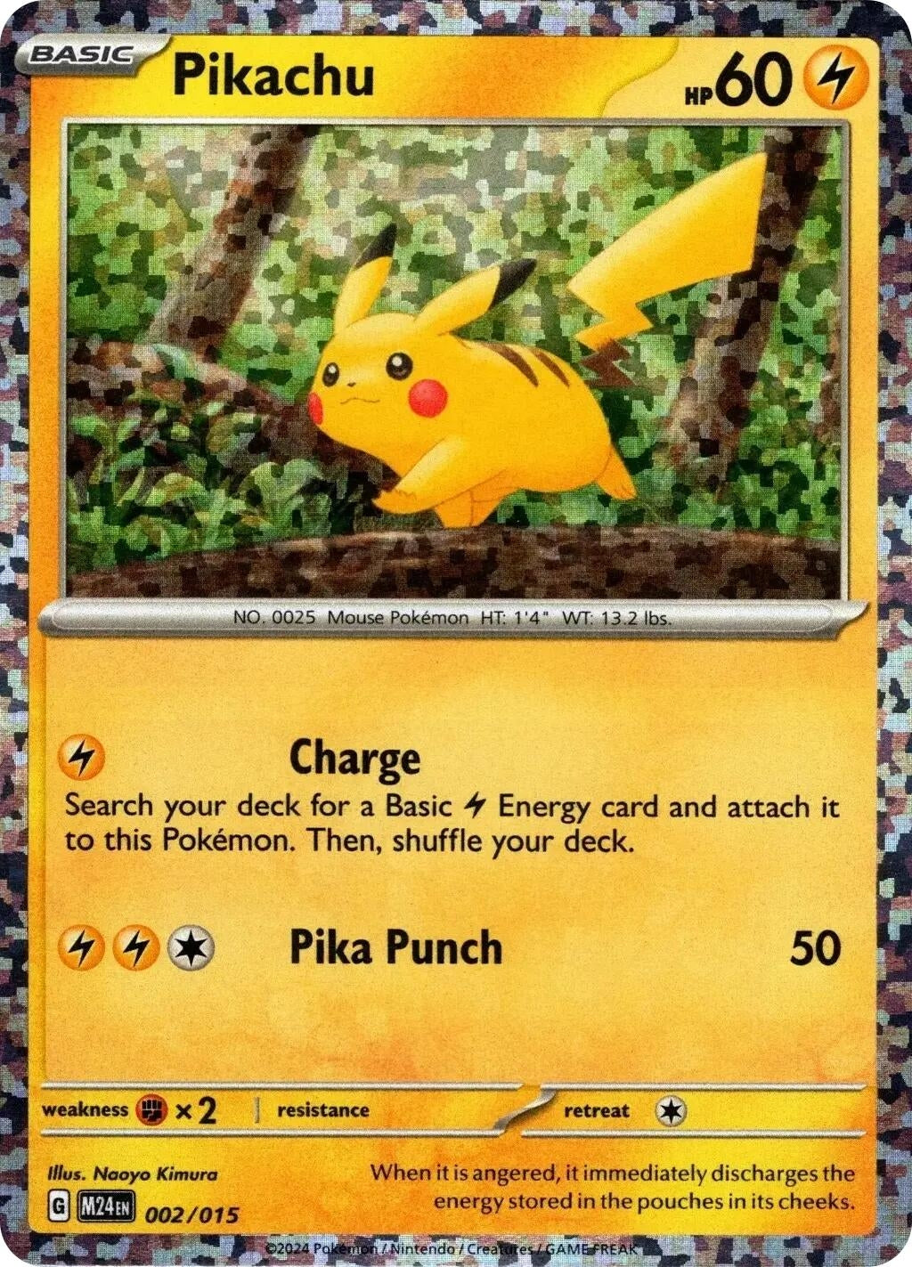 Image for Pikachu (002/015) (M24) - Pokemon