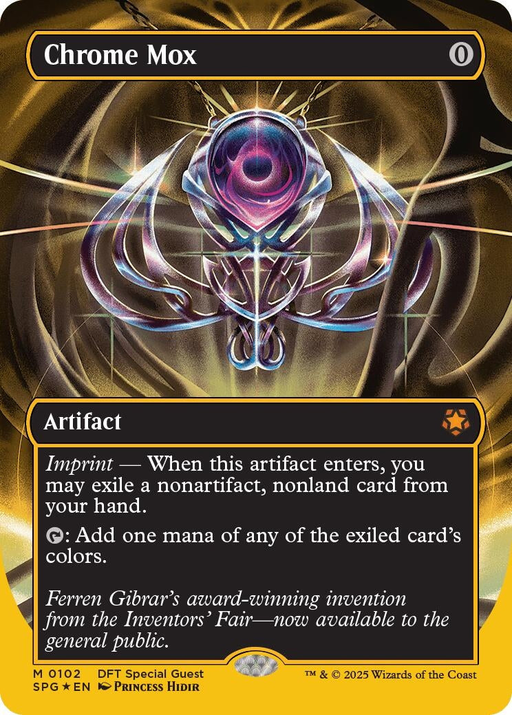 Image for Chrome Mox (Borderless) (First-Place Foil) (102) - Magic: The Gathering
