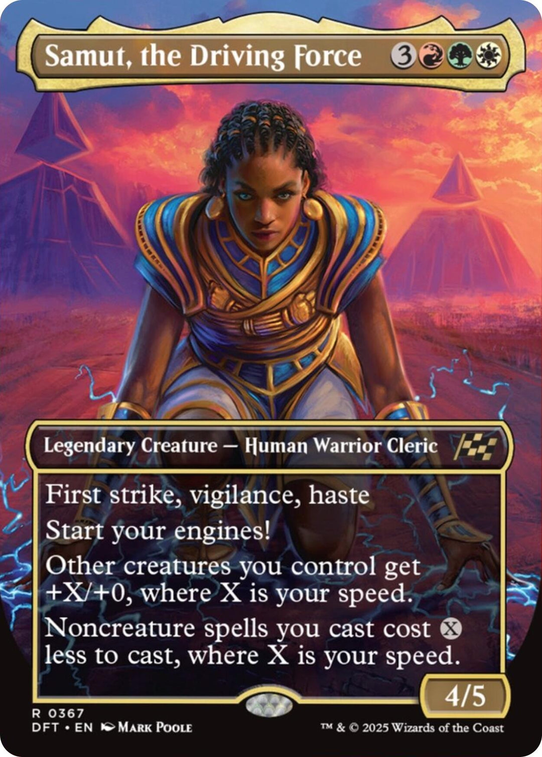 Image for Samut, the Driving Force (Borderless) (367) (DFT) - Magic: The Gathering