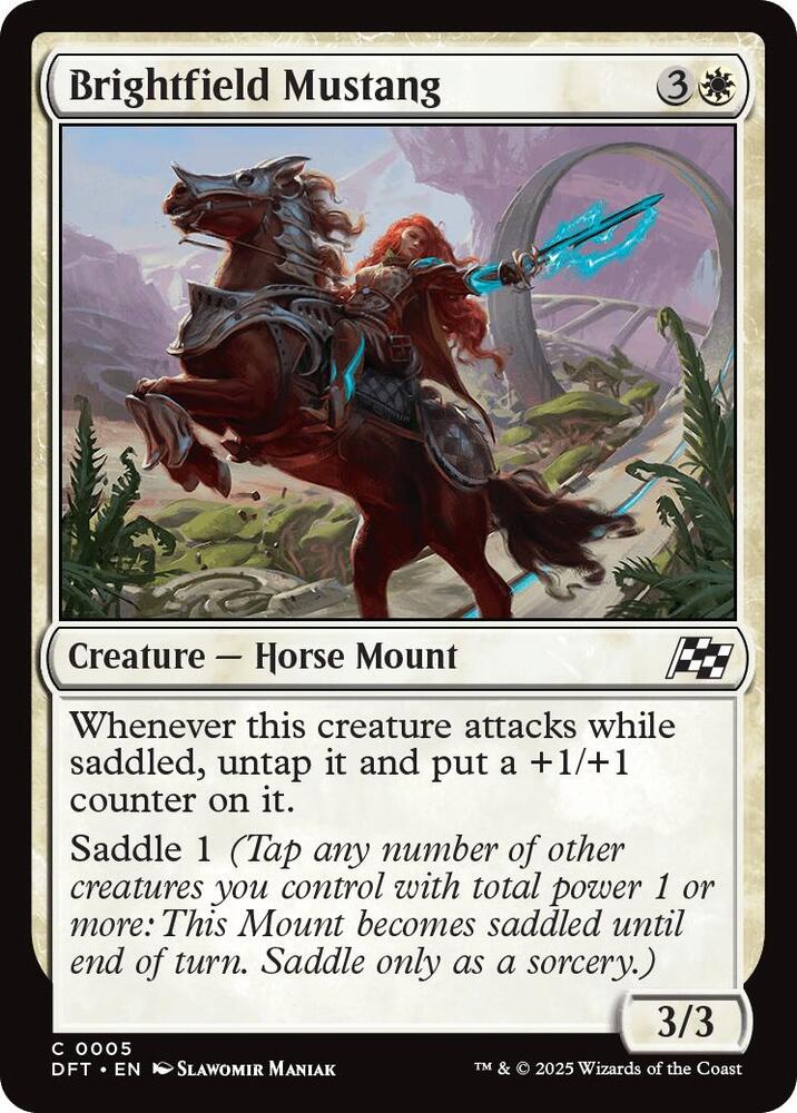 Image for Brightfield Mustang (5) - Magic: The Gathering