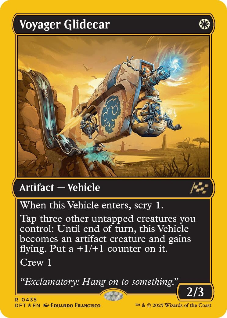 Image for Voyager Glidecar (First-Place Foil) (435) (DFT) - Magic: The Gathering